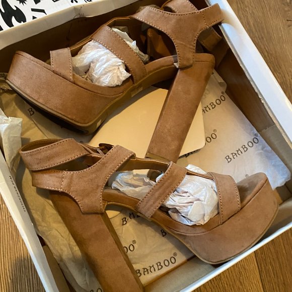 Bamboo Elegant sandals with high platform - Picture 4 of 7